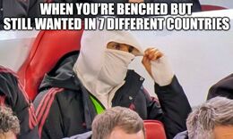 Benched but memes