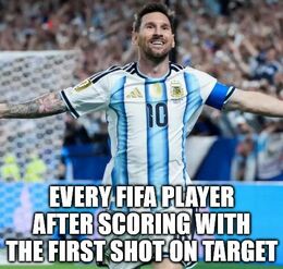 First shot on target memes